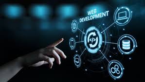 marketing expert working on web developing.
